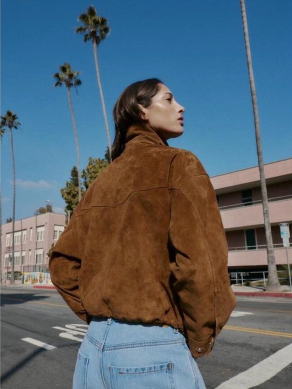 NWOT ZARA 100% LEATHER BOMBER JACKET - Picture 2 of 13